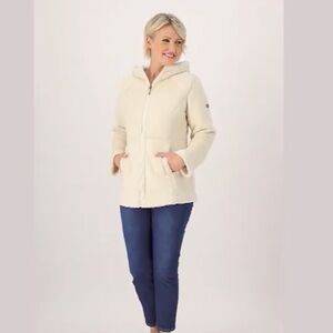 Koolaburra by Ugg Faux Suede Hooded Coat w/ Sherpa Trims